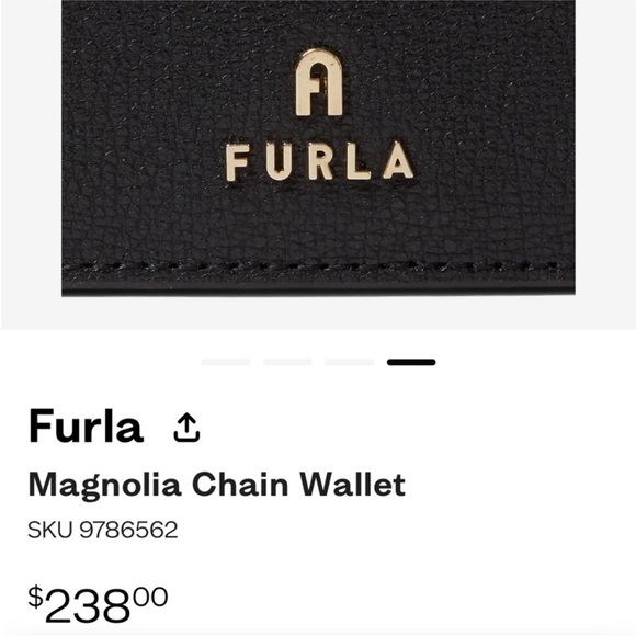 Furla Magnolia Chain Wallet M Nero - Picture 7 of 10